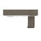 Bestar Orion 118W Full Murphy Bed with Shelving and Fold-Out Desk (119W), White & Walnut Grey 116866-000017 - alternate 8